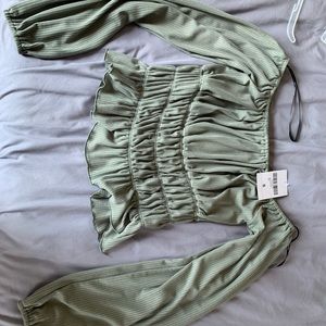 Green Long Sleeve blouse